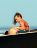 Chloe Green and new boyfriend in Saint Tropez
