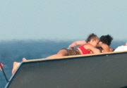 Chloe Green and new boyfriend in Saint Tropez
