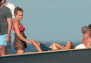 Chloe Green and new boyfriend in Saint Tropez