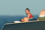Chloe Green and new boyfriend in Saint Tropez