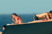 Chloe Green and new boyfriend in Saint Tropez