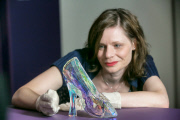 V&A shoe exhibition showcasing Cinderella's slipper