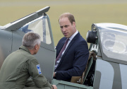 Prince William Receives A Newly Restored Spitfire