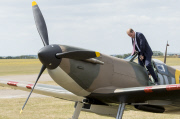 Prince William Receives A Newly Restored Spitfire
