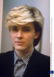 DAVID SYLVIAN, SINGER WITH POP GROUP JAPAN, AT THEIR ART EXHIBITION, HAMILTON GALLERY, LONDON, BRITAIN - 1984