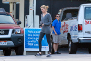 *EXCLUSIVE* Charlize Theron steps out for the first time since calling off engagement **NO WEB, WEB EMBARGO UNTIL 9:30AM PST JULY 10, 2015**