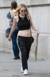 Dakota Fanning Shows Off Her Flat Stomach In NYC 