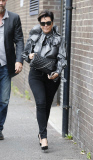 FAMEFLYNET - Kris Jenner Seen Arriving At A Studio In London To See Kendall