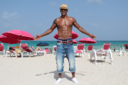 Shemar Moore strikes a pose in South Beach