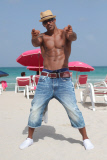 Shemar Moore strikes a pose in South Beach