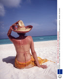 WOMAN ON BEACH