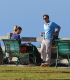 *EXCLUSIVE* Luke Wilson has a heart felt talk with ex-girlfriend Meg Simpson