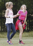 FAMEFLYNET - Exclusive: BRITS Award Winner Of Best Female Solo Artist Paloma Faith Being Put Through Her Paces
