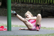 FAMEFLYNET - Exclusive: BRITS Award Winner Of Best Female Solo Artist Paloma Faith Being Put Through Her Paces