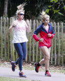 FAMEFLYNET - Exclusive: BRITS Award Winner Of Best Female Solo Artist Paloma Faith Being Put Through Her Paces