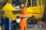 Prince William on the first day of his new job as a helicopter pilot for the East Anglian Air Ambulance, Cambridge Airport, Britain - 13 Jul 2015