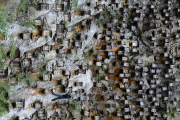 Beehives on the cliff in China