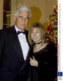 BARBRA STREISAND AND HER HUSBAND JAMES BROLIN ARRIVES AT THE WHITE HOUSE, AMERICA