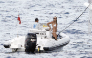 Elle Macpherson shows off her incredible body on a tiny sexy bikini in Saint Tropez