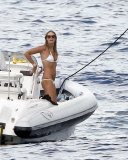 Elle Macpherson shows off her incredible body on a tiny sexy bikini in Saint Tropez