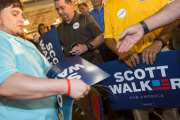 Wisconsin Gov. Walker Campaigns in South Carolina