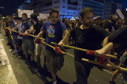 Clashes after demonstration in Athens, Greece