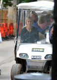 FAMEFLYNET - Exclusive: Charlize Theron Gets Caught Smoking A Cigarette On The Set Of The Huntsman