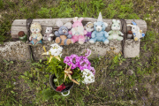 Around Hrabove village, one year after the tragedy of the Malaysian flight MH17, Ukraine.
