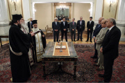 Government re-shuffle, Athens, Greece - 18 Jul 2015