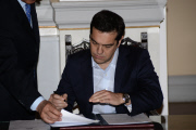 The swearing-in ceremony in Athens