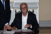 The swearing-in ceremony in Athens