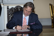 The swearing-in ceremony in Athens