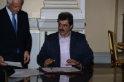 The swearing-in ceremony in Athens