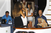Exclusive... Sylvester Stallone & Family Enjoy A Day Of Fun On A Yacht 