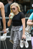 *EXCLUSIVE* Chloe Grace Moretz gets her green juice fix