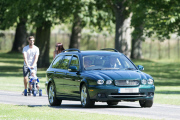 Queen Elizabeth II driving in Windsor Great Park, Berkshire, Britain - 19 Jul 2015