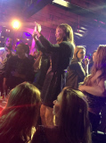 'I Am Cait' TV series on set filming at The Abbey, Los Angeles, America - 18 Jul 2015