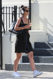 Katie Holmes Tunes the World Out with her Bose Speakers