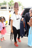 Erykah Badu wears Giant Hat to LAX after Claiming Black Eyed Peas Stole her Music Video