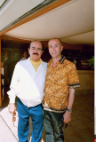 CANNES 2000: PEOPLE: ADNAN KASHOGGI AND   THIERRY KLEMINUK AT THE MARTINEZ HOTEL