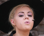 Sheep dung spitting contest, Fermanagh, Northern Ireland  - 17 Jul 2015