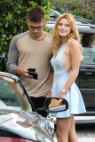 Bella Thorne and new beau Gregg Sulkin leave lunch date at Cecconi's