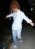 Rihanna At LAX