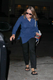 *EXCLUSIVE* Jodie Foster ducks out after a sushi dinner at Matsuhisa