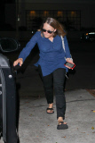 *EXCLUSIVE* Jodie Foster ducks out after a sushi dinner at Matsuhisa