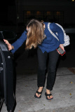 *EXCLUSIVE* Jodie Foster ducks out after a sushi dinner at Matsuhisa