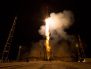 The Soyuz TMA-17M rocket launches from the Baikonur Cosmodrome in Kazakhstan - 23 Jul 2015