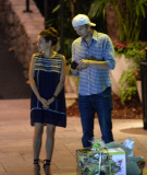 *PREMIUM EXCLUSIVE* **WEB EMBARGO UNTIL 9AM PST 07/24/15** Newlyweds Mila Kunis and Ashton Kutcher celebrate at Hotel Bel-Air *MUST CALL FOR PRICING*