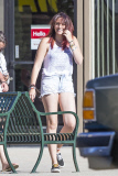 *EXCLUSIVE* Paris Jackson protected by a Marine Corps sniper with a badge