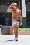 *EXCLUSIVE*  A shirtless Nico Tortorella is all smiles in Palm Springs